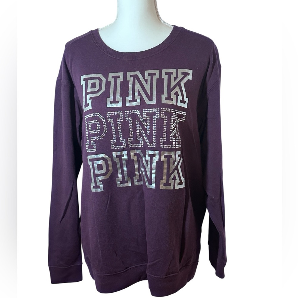 Victoria's Secret PINK Everyday Lounge Campus Crew Sweatshirt.